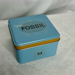 Fossil Tin Blue Watch Box 2007